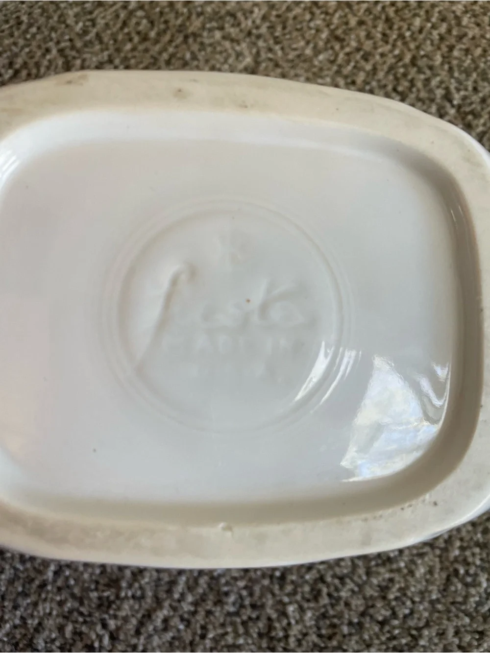 Fiesta White Ceramic Disk 7” Pitcher Vase - Picture 5 of 5